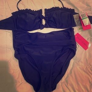 Betsey Johnson High Waisted Bottom Bikini